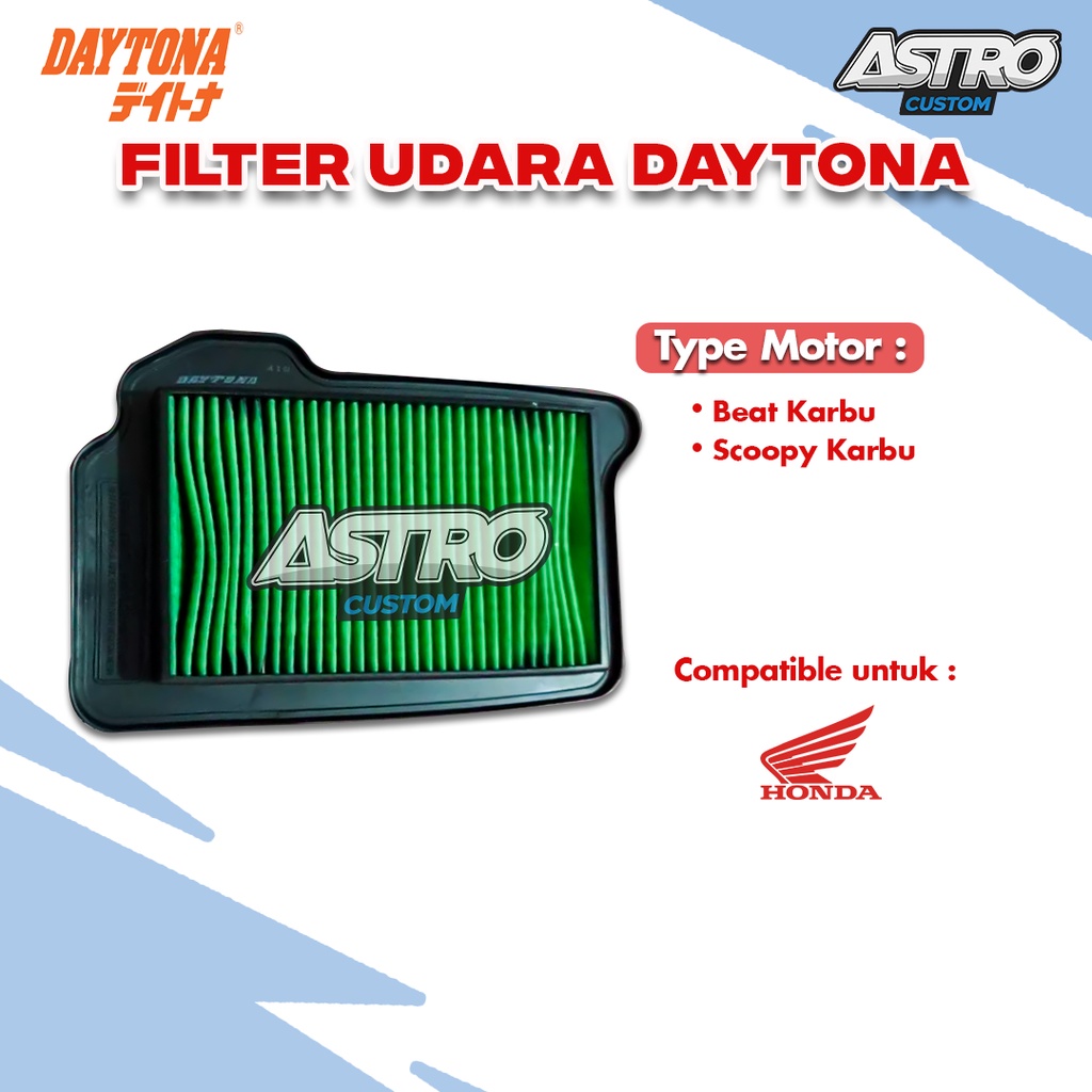 Filter Udara Daytona Beat Scoopy Karbu Mio M3 Soul GT 125 Fino 115 Vario 150 125 PCX Nmax CVT Astro