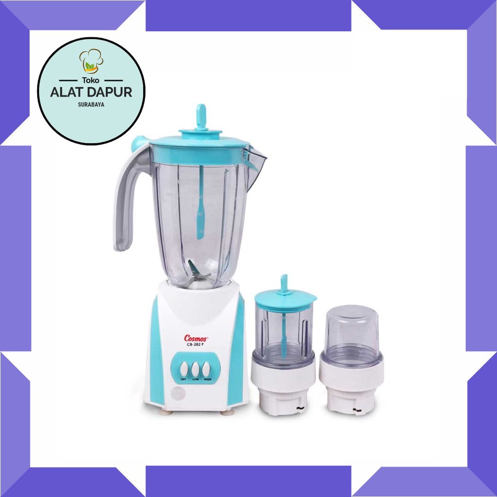 COSMOS blender plastik 2L 3in1 CB 282P/ pelumat 2 liter cb 282 p / cosmos CB282P