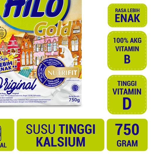 

Diskon | KG4|HiLo Gold Original 750 gram - Susu Tinggi Kalsium Rendah Lemak