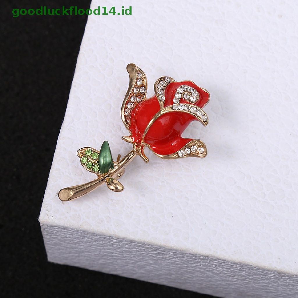 [GOOGFOUR] Koleksi Bros Bunga Mawar Cantik Untuk Wanita Lady Elegant Flower Pin [Atasan]