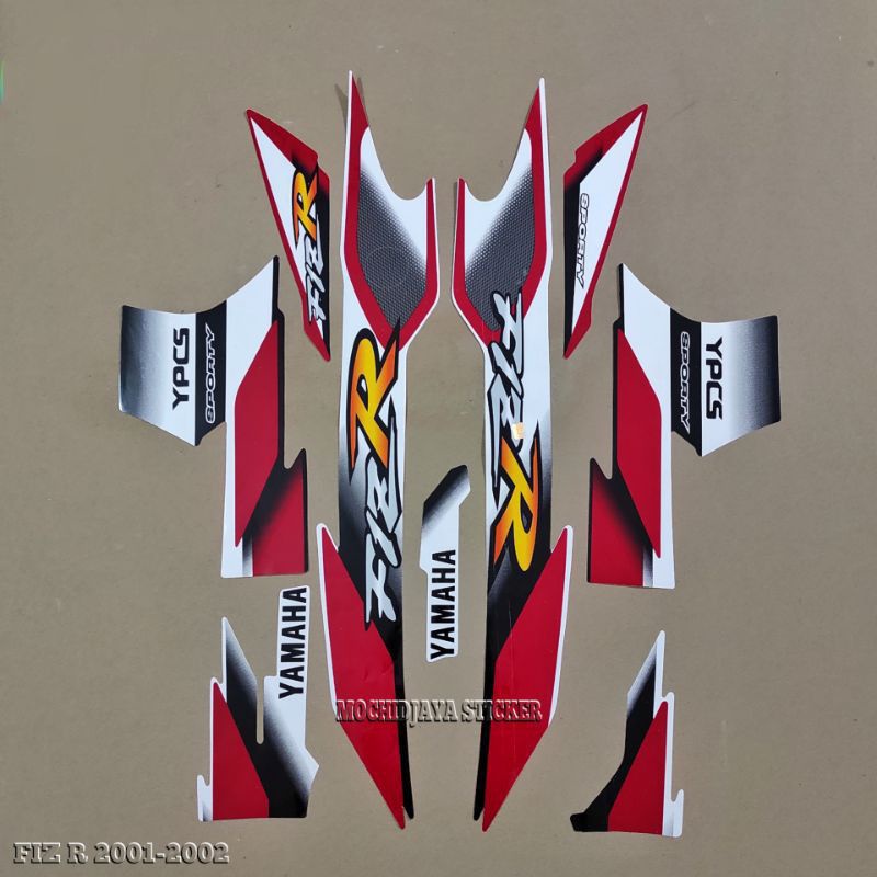 STIKER YAMAHA FIZ R MERAH ARDAT