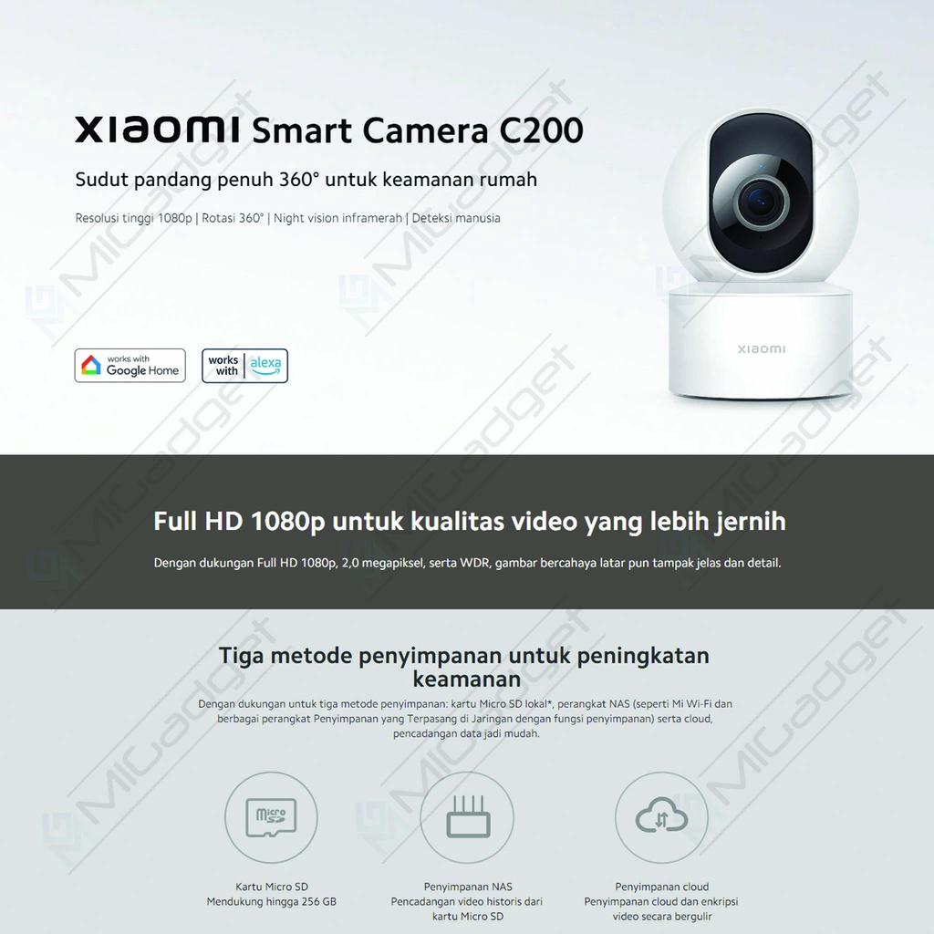 Kamera CCTV Xiaomi Smart Camera C200 C 200 Full HD 1080p 360°