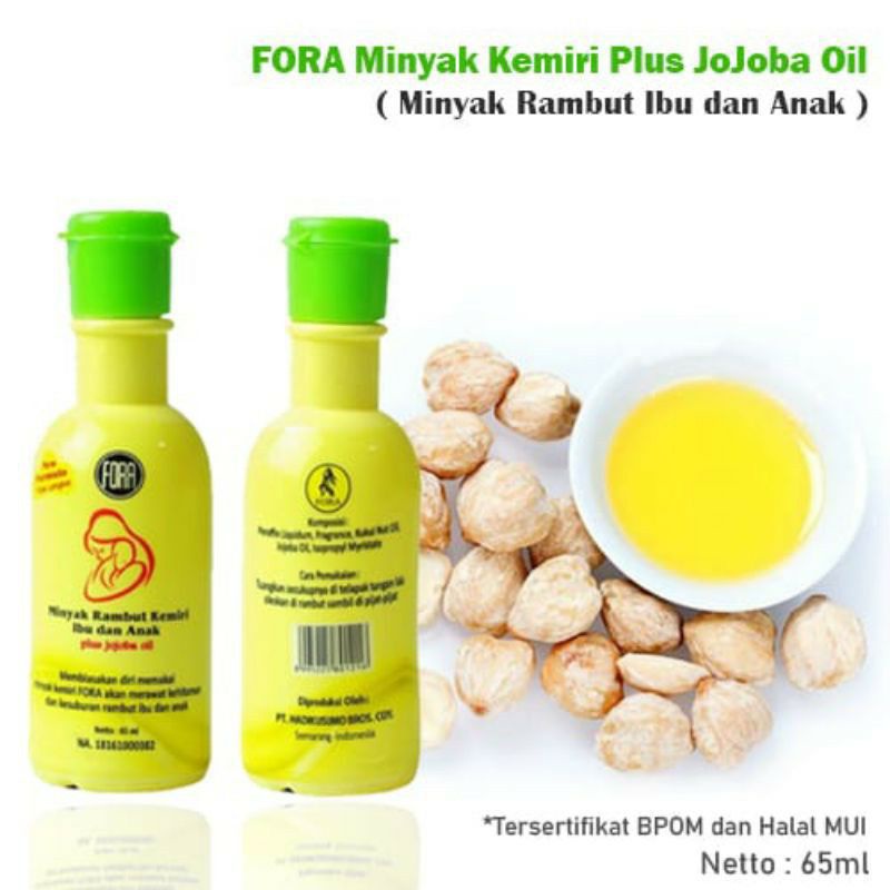 FORA Minyak Kemiri Plus Jojoba Oil 65 ml