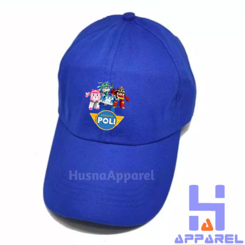 TOPI ANAK KARAKTER ROBOCAR POLI