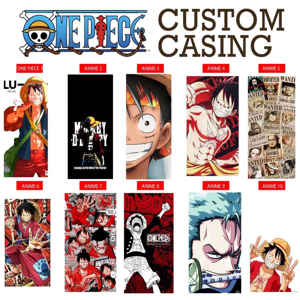 ONE PIECE 2 CUSTOM CASE SERIES LANGSUNG DI CETAK TYPE TULIS DIKETERANGAN / DIKIRIM RANDOM