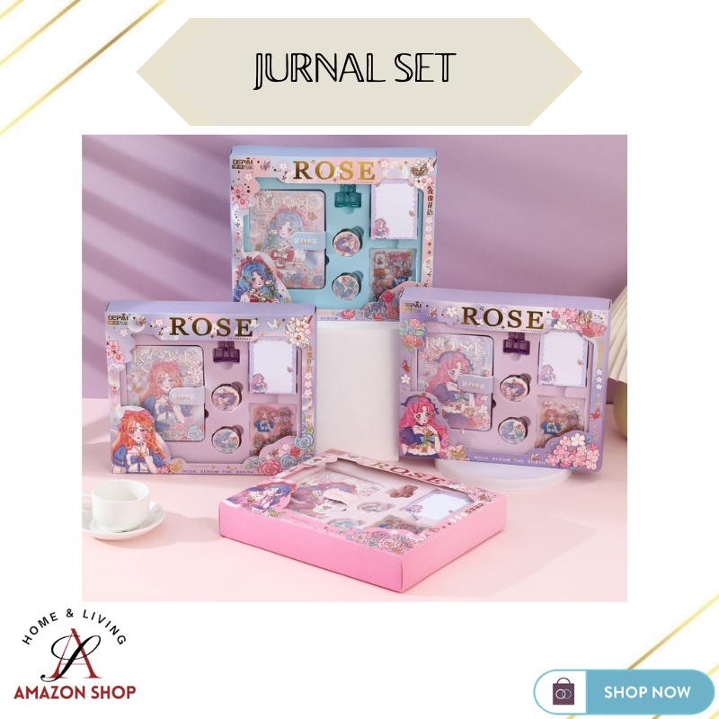 

Terlaris ✨ - (LC) Jurnal Set Buku Agenda Diary Book Notebook Plus Stiker / Hadiah Hampers3.1.23
