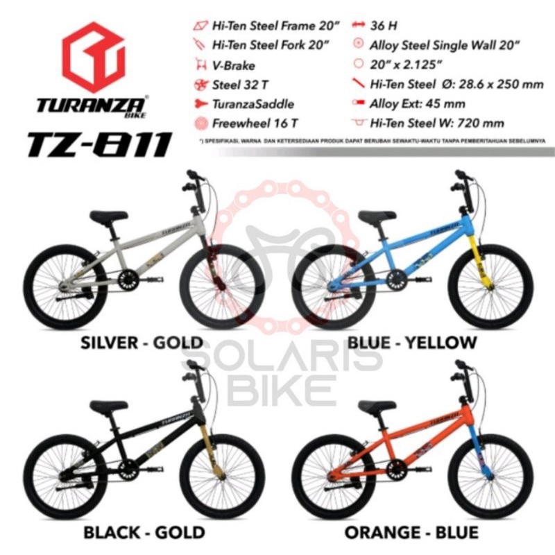 Sepeda Anak BMX 20 Inch Turanza TZ 811