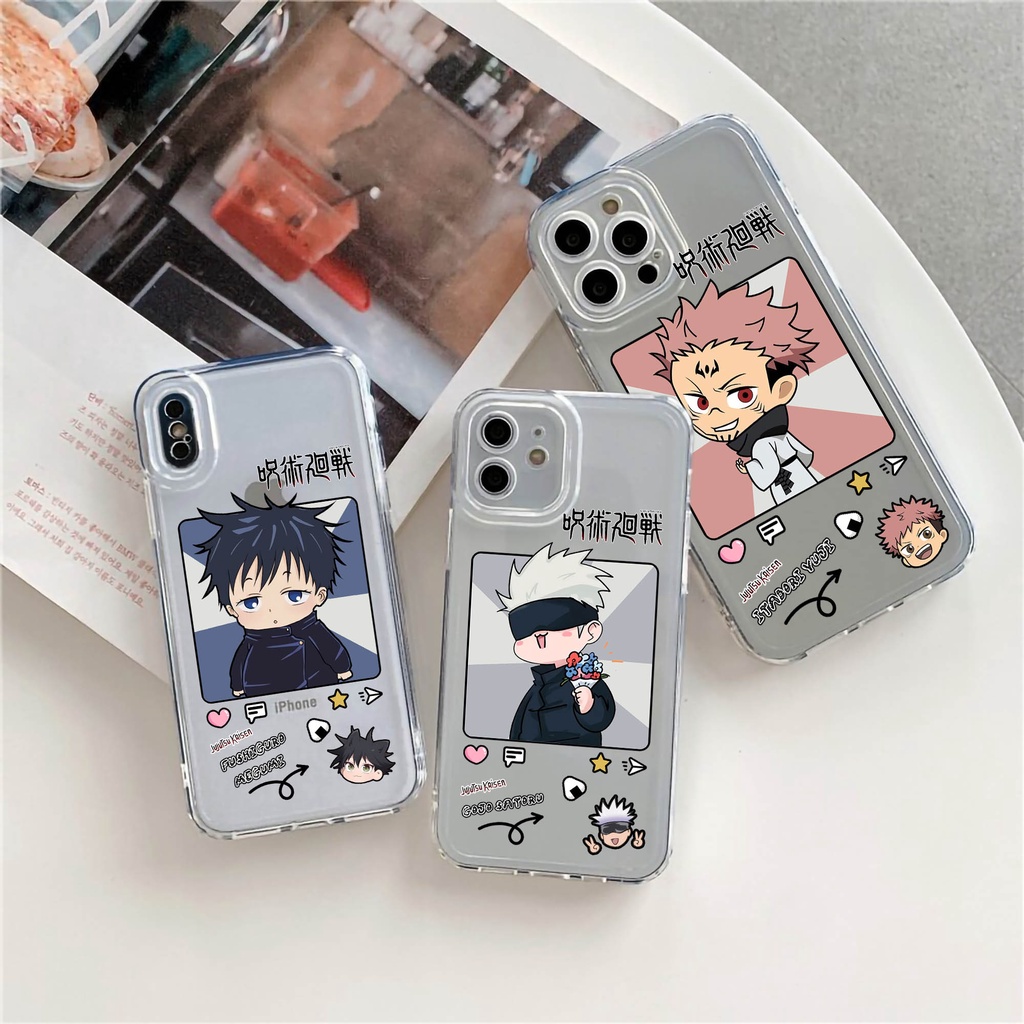 Case Xiaomi Poco C40 M3 PRO M4 PRO M4 PRO 5G X3 PRO X3 MOTIF JUJUTSU KAISEN CHIBI SOFCASE CLEAR CASE