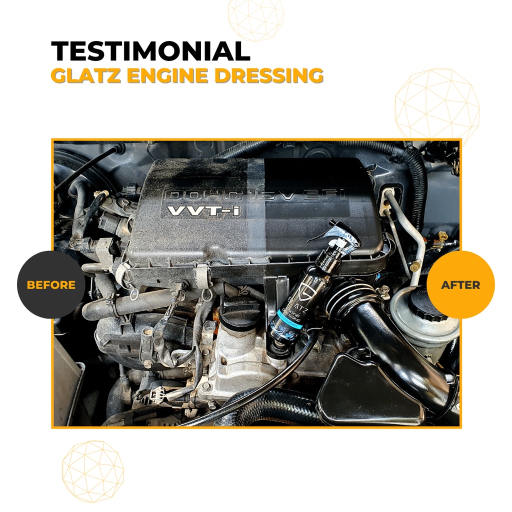 Engine Dressing Pengkilap Ruang Mesin Mobil Water Based Glatz Autocare