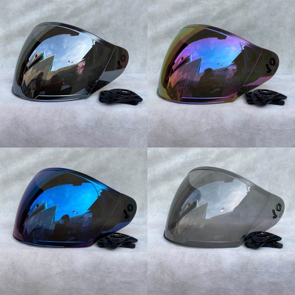 Kaca Helm Visor Iridium Silver Blue Gold Pelangi KYT Dj maru Galaxy INK Centro