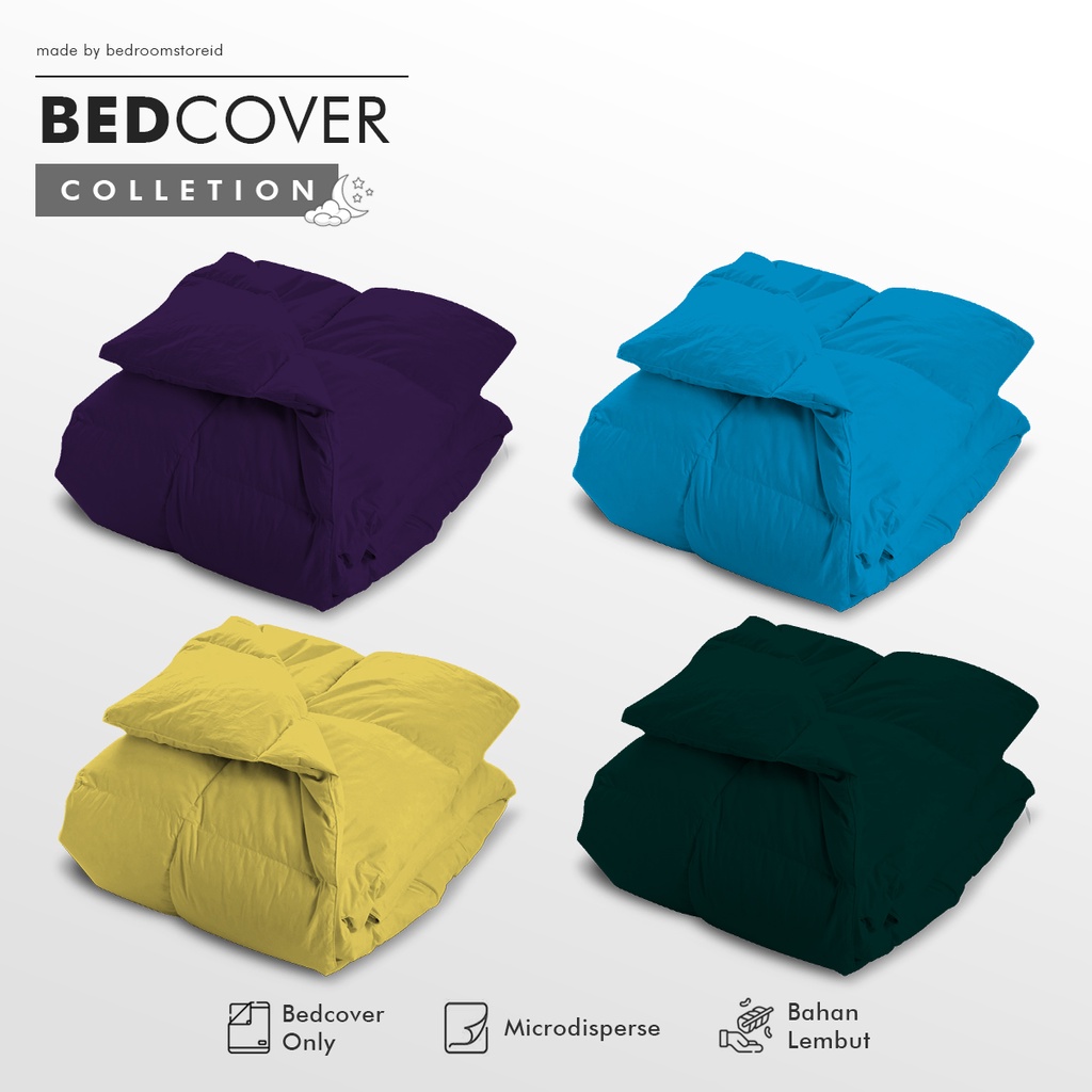 Bedcover Super Single 150x220 - Double Polos/Aesthetic Selimut Saja