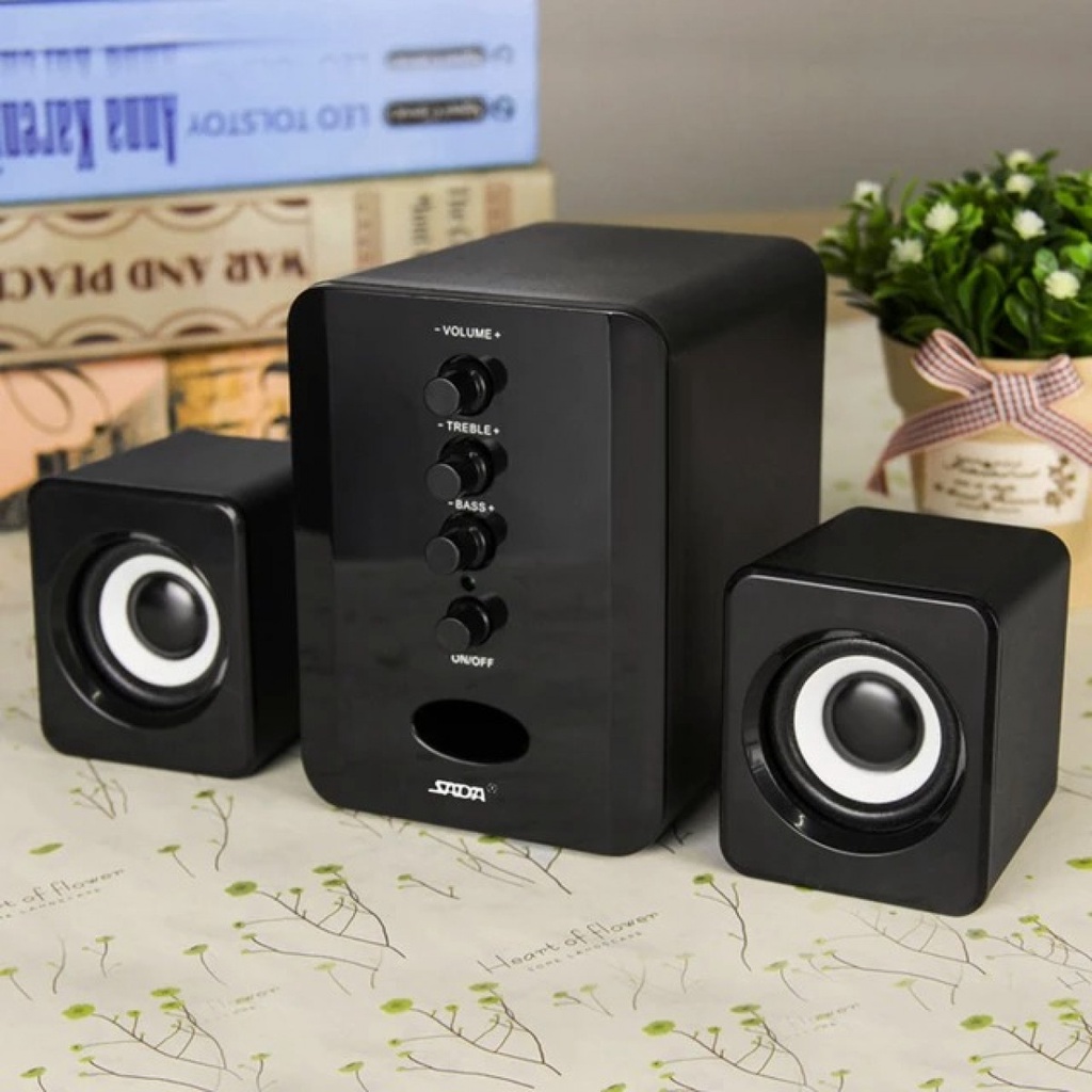 SADA Speaker Active Stereo 2.1 with Subwoofer USB Power  D202