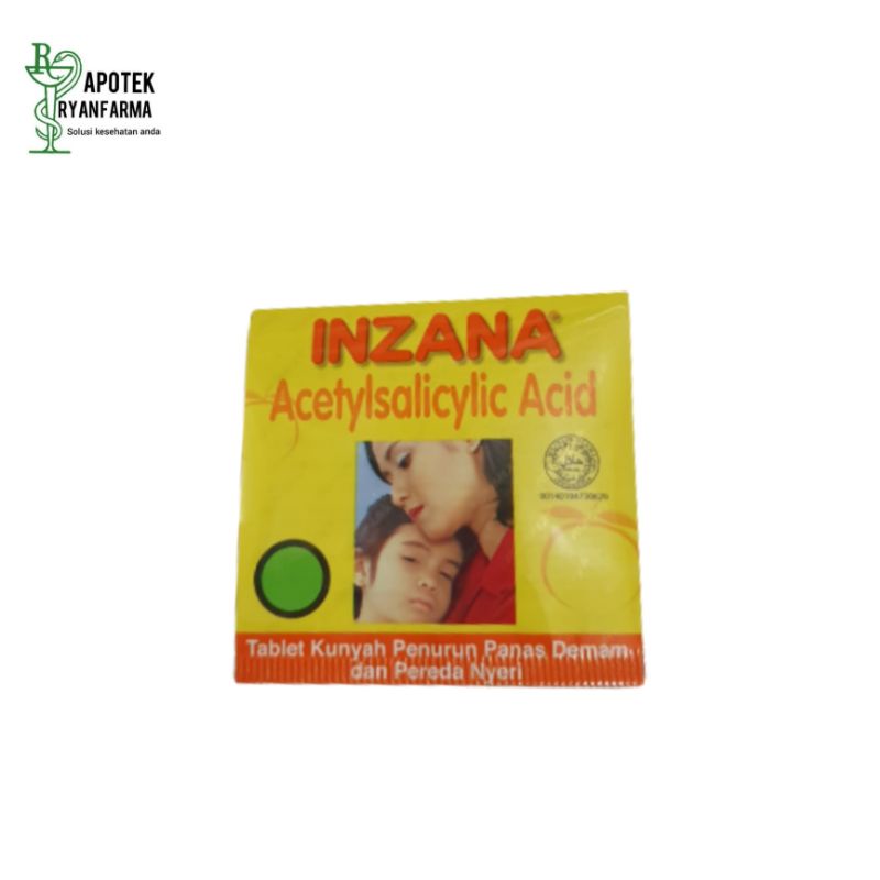 Jual Inzana Insana Injana Tablet 1 Strip Isi 4 Tablet Obat Demam