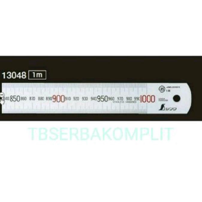 

Penggaris Shinwa 100cm Japan 101F H101F 36in 36 in Stainless steel SS sumberh11 Kualitas Baik