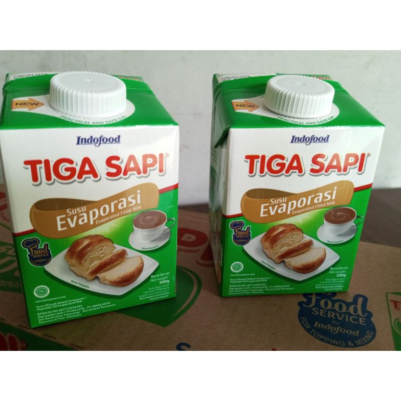 

Susu Evaporsi tiga sapi 500gram