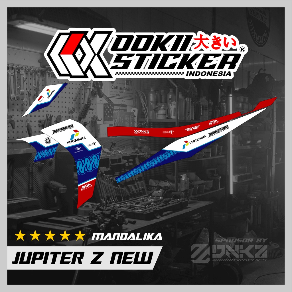 Stiker Jupiter Z New Decal Striping Jupiter Z New Premium Racing Mandalika II OOKII