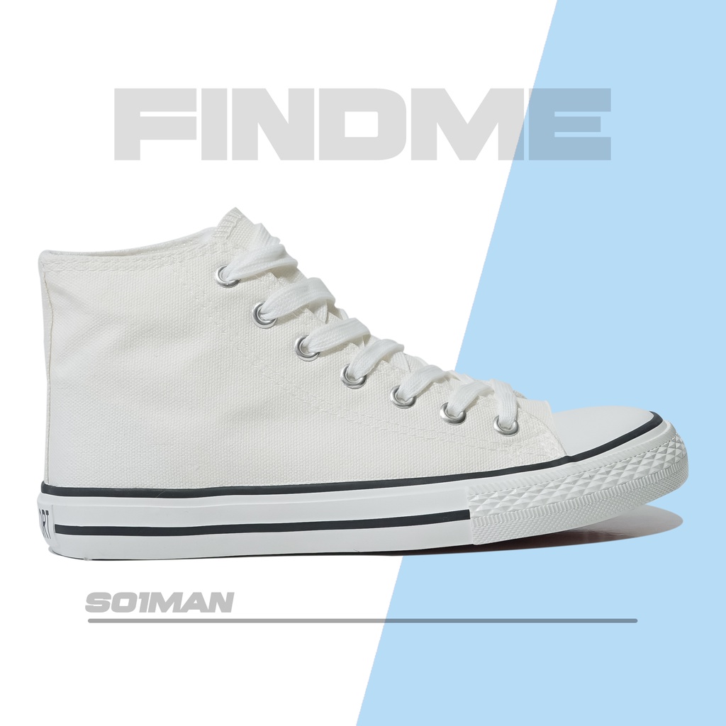 SEPATU SNEAKERS PRIA HIGH CUT SIMPLE CASUAL STREET STYLE COOL BAHAN CANVAS IMPORT S01MAN