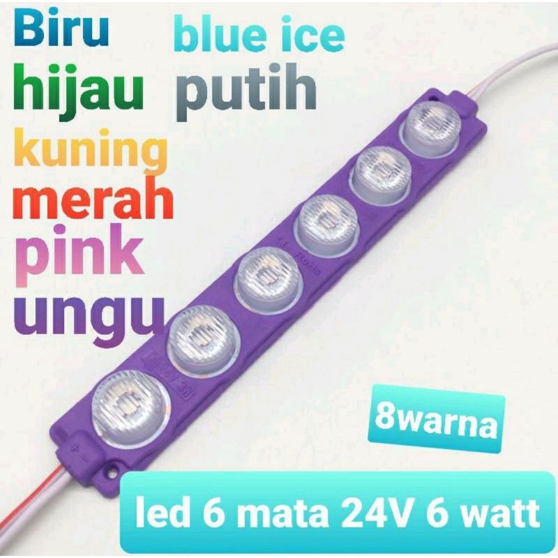 LAMPU LED 6 MATA,24VOLT SUPER TERANG