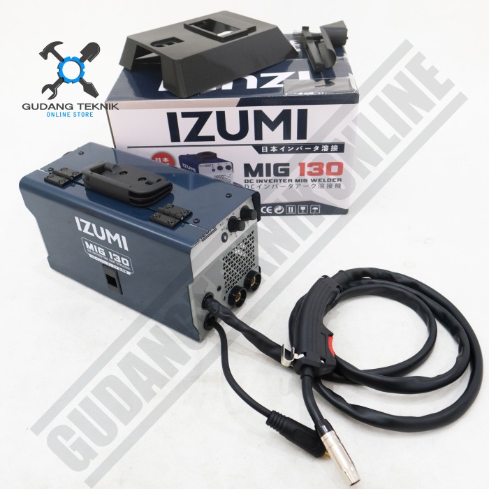 Mesin Las Tanpa Gas CO2 GRATIS Kawat Las Daiden 1Kg MIG130 IZUMI / Las Inverter MIG Welder CO Flux Core Gasless MIG 130 IZUMI