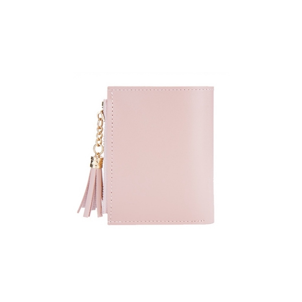 DOMPET LIPAT WANITA KEKINIAN BRANDED PREMIUM BATAM BAELLERRY ORIGINAL MINI KULIT PINK PIALIA WA641P3 IMPORT KECIL SLOT KARTU UANG RESLETING KOIN LUCU KOREA REMAJA
