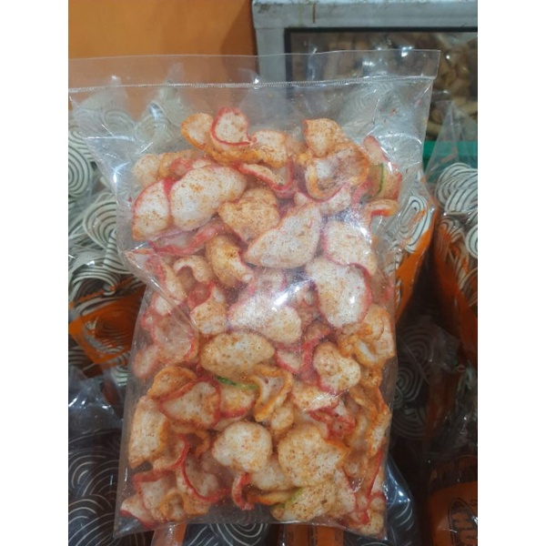 

KERUPUK SEBLAK 250GR/KERUPUK JABLAI/KRUPUK PEDAS.
