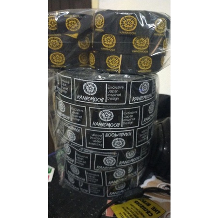 

label woven 2x6cm 100lsn label satin ukuran 3,25 1roll