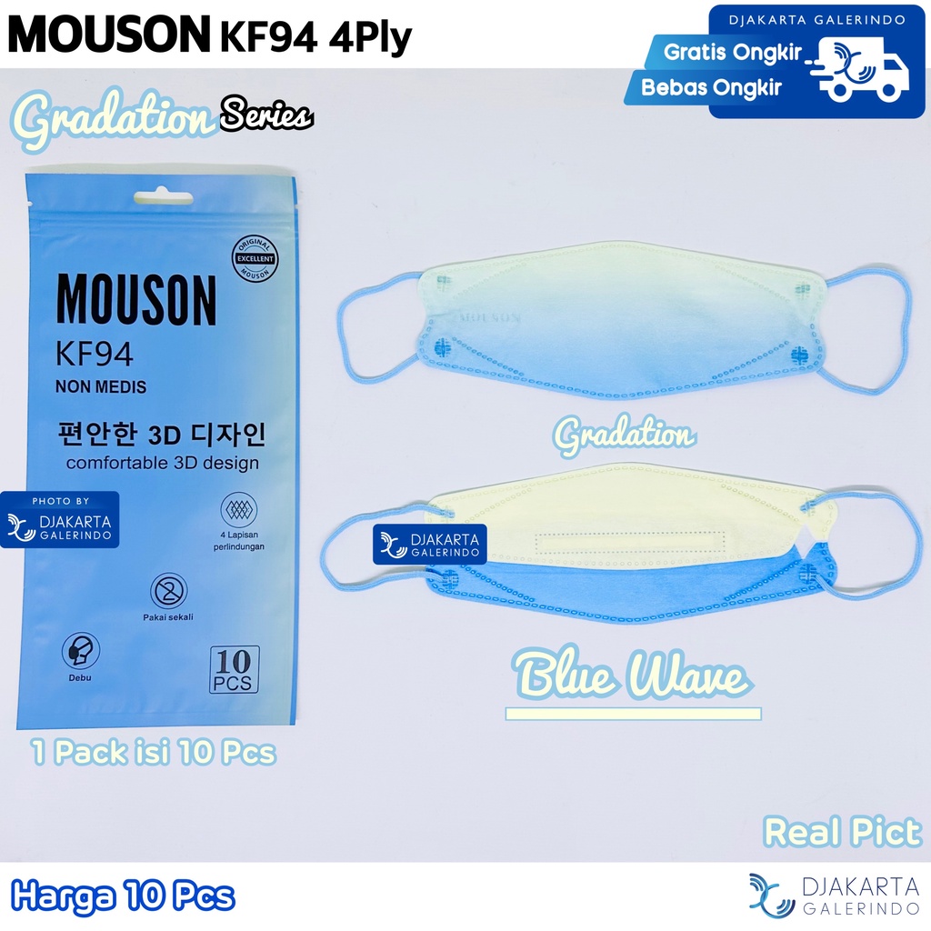 Masker KF94 4Ply Mouson Motif Korea 4D Fashion Series Original