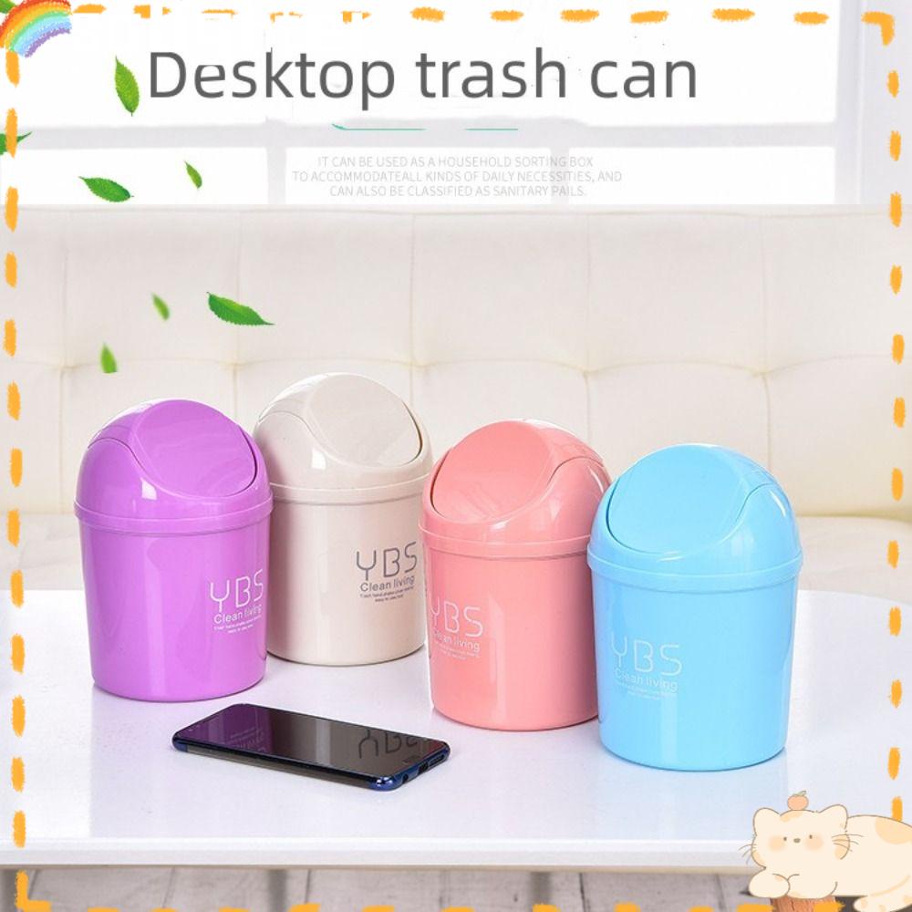 Solighter Desktop Sampah Mini Abu Guci Kotak Penyimpanan Bin Basket Dustbin