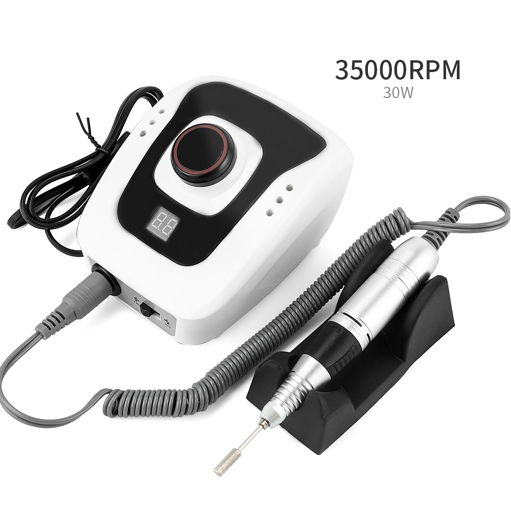 Electric Polisher File Pedicure Nail Glazing Machine Alat Kikir Kuku Nail Art Tools Accessories 35000RPM  Manicure Drill