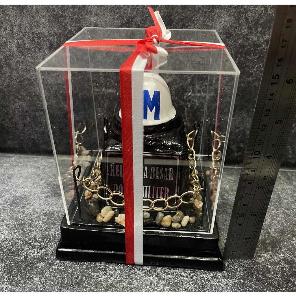 Miniatur PM Helm (K) - Miniatur Helm Polis* Militer - Miniatur Patung PM