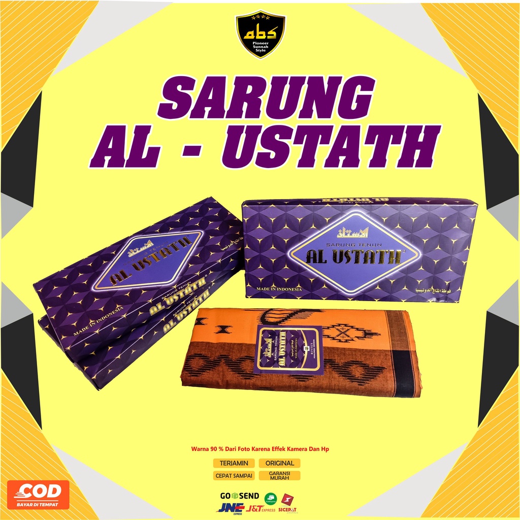 Sarung Tenun Al Ustath Motif Warna Sarung Dewasa Pria Wanita Terlaris Sarung Batik Songket Abu Sulthan