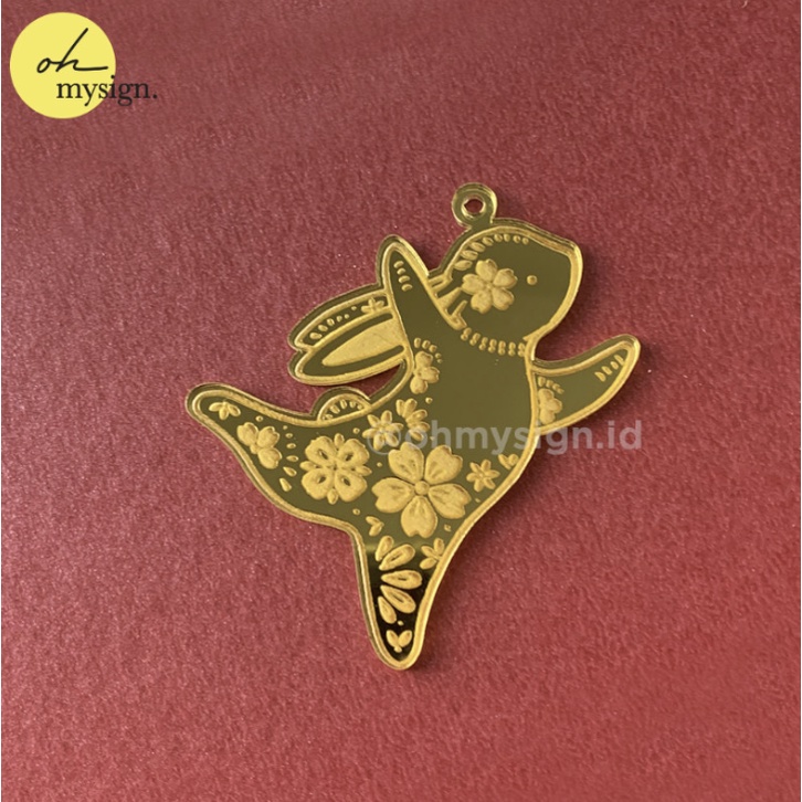 

Imlek Hang Tag Hampers Label Akrilik Grafir SIncia CNY Gift Kelinci