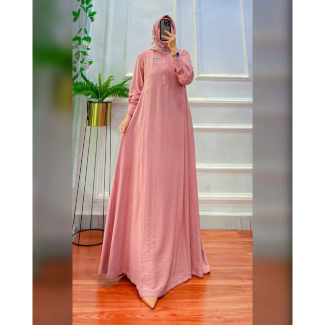 GAMIS KATUN POLO LINEN GAMIS UMBRELLA GAMIS WANITA KEKINIAN