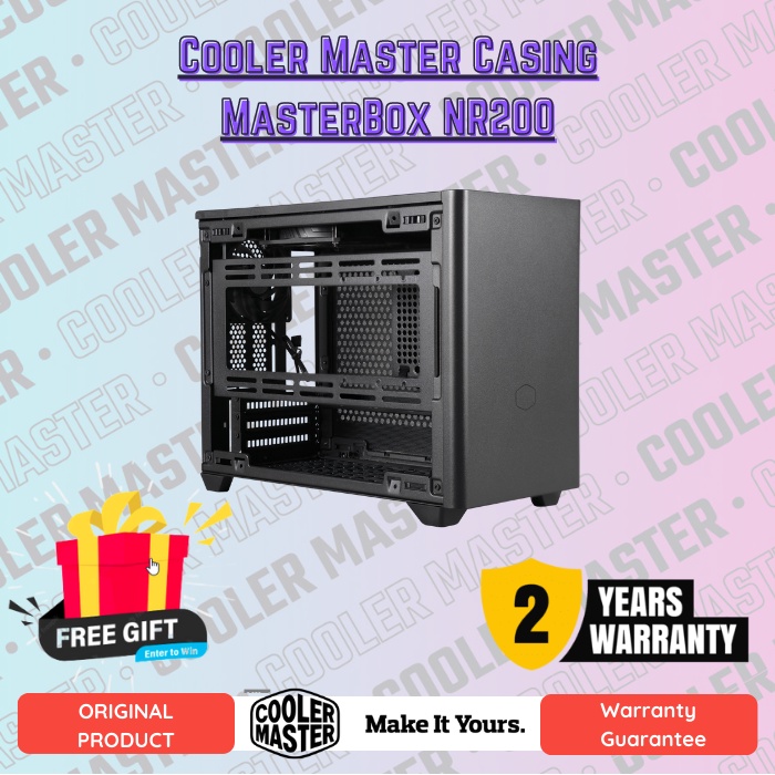 Casing Cooler Master MasterBox NR200 Black - Casing Mini ITX