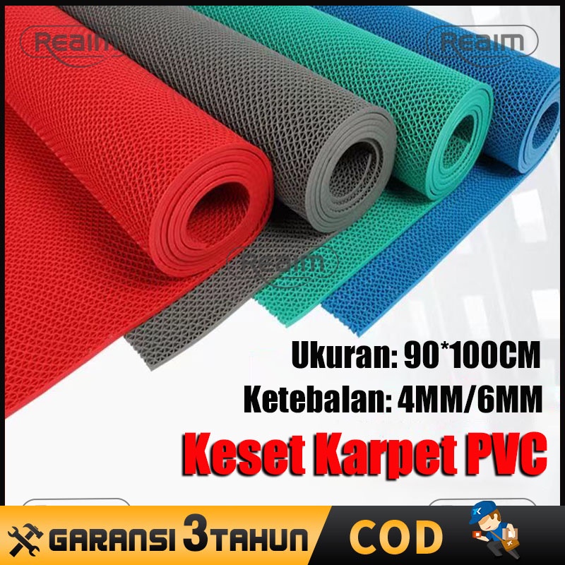 Keset Karpet PVC Mie 100x90cm Bihun Tebal Keset Bihun Keset Kamar Mandi Anti Slip Rumah Tebal