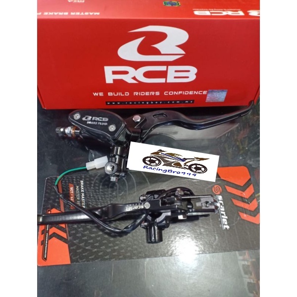 master rem rcb oval plus handle kiri kopling scarlet set all motor aerox beat Mio Fu mx Sonic soul r