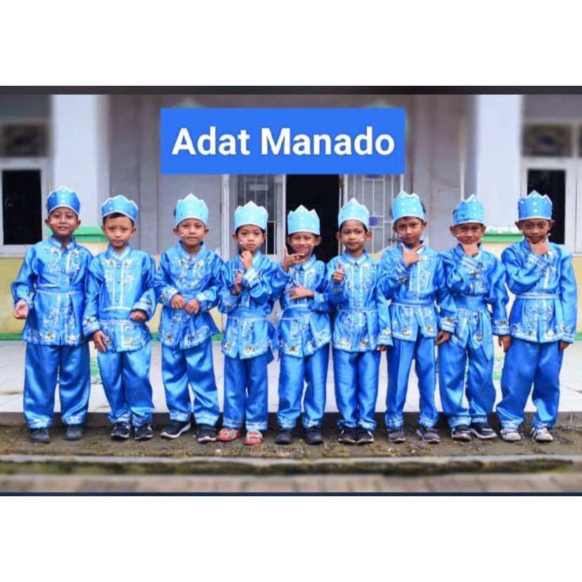 Baju Adat Sulawesi Utara/Manado Anak Satuan (Laki/Cewek)