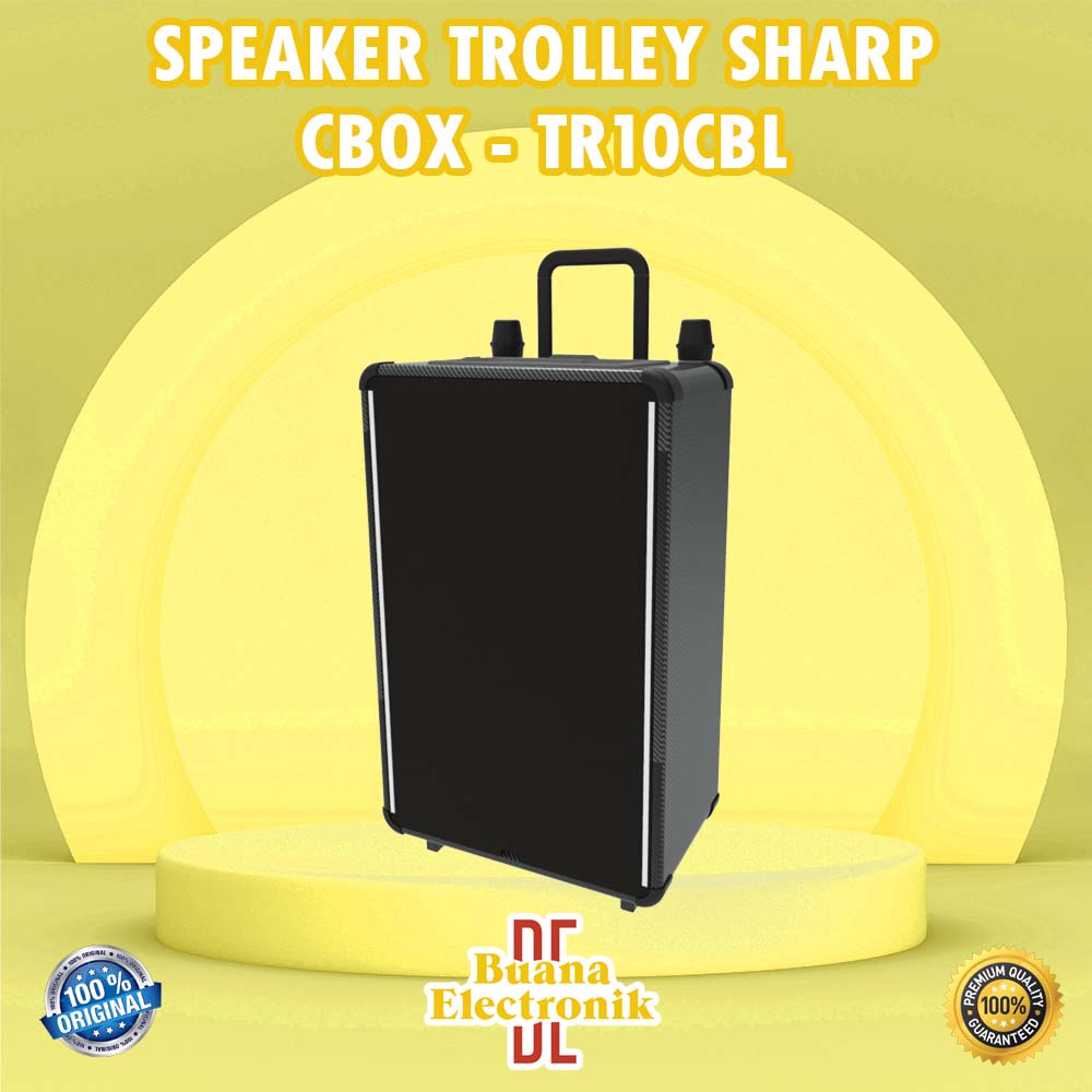 SPEAKER TROLLEY SHARP 10 INCH CBOX TR10CBL ORIGINAL GARANSI RESMI