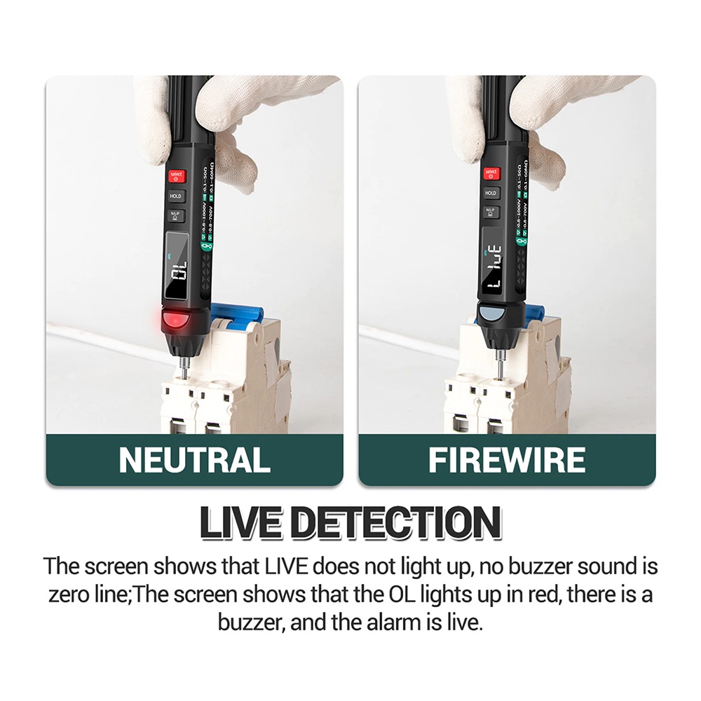 ANENG Digital Multimeter Voltage Tester Pen - A3007 - Black