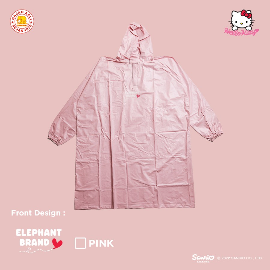 JAS HUJAN TERUSAN RAINCOAT HELLO KITTY | JAS HUJAN REMAJA LUCU ELEPHANT