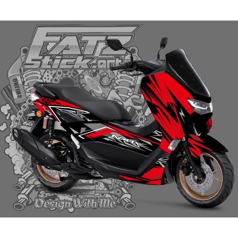 DECAL STICKER NEW NMAX 2020 CONNECTED MERAH