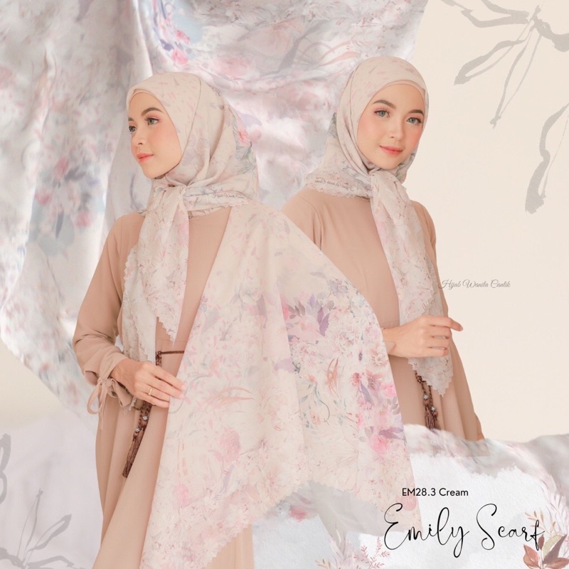 Preloved Emily Scarf Cream Hijab Wanita Cantik HWC