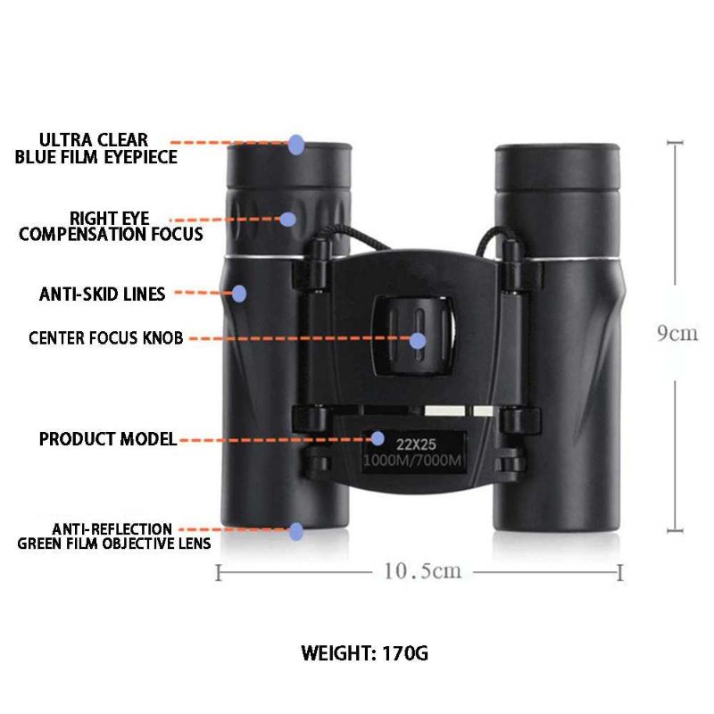 ARSSON Teropong Binocular Outdoor Magnification 22x25 Long Range - PMT