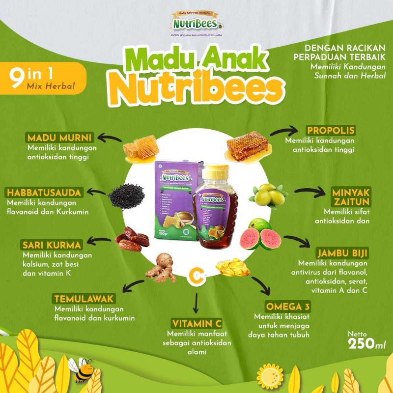 

NUTRIBEES MADU STAR | MADU ANAK | PENAMBAH NAFSU MAKAN