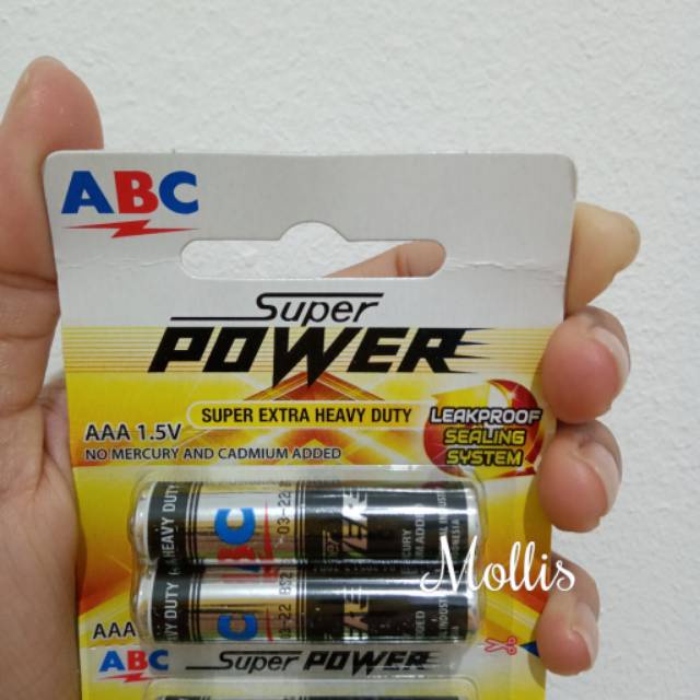 Baterai/Battery/Batere  ABC Super Power AAA (isi 1 pcs) - MS