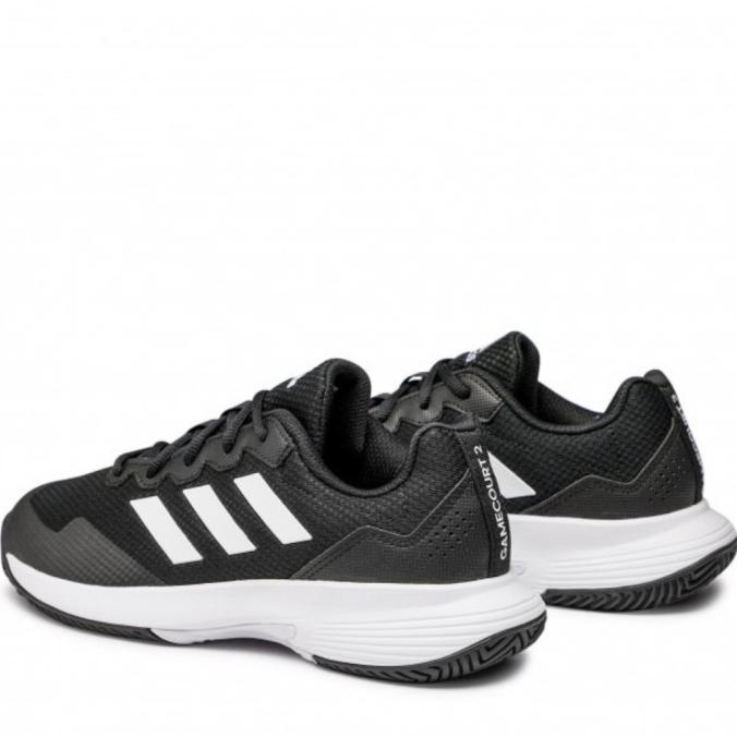 New Sepatu Tenis adidas GaMeCoUrT 2021 Black SILVER 100% OriginaL
