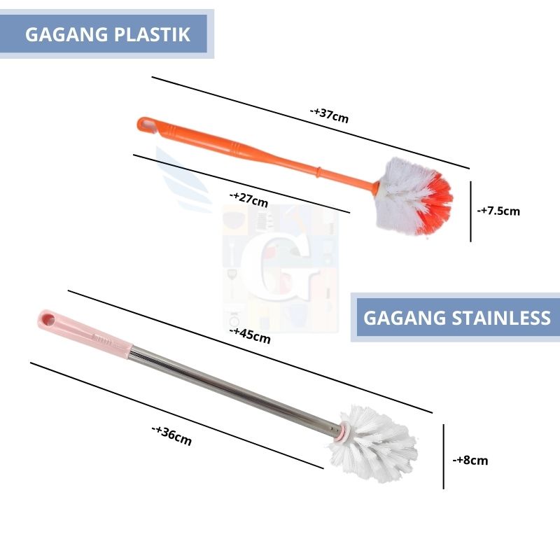 Candid Sikat Toilet Gagang Panjang SWSTC2 - Sikat Wc Panjang Stainless