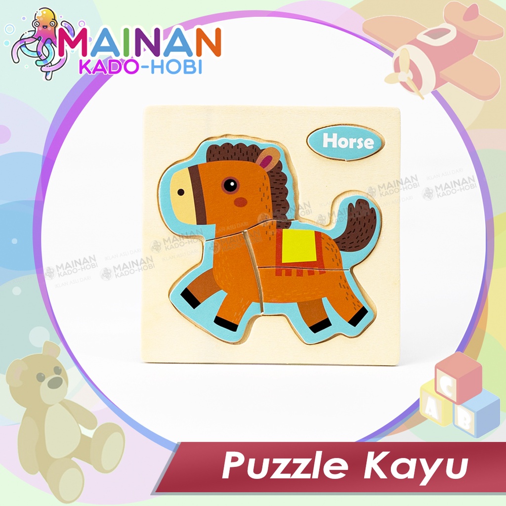 MAINAN EDUKATIF MOTORIK ANAK JIGSAW PUZZLE 3 DIMENSI PREMIUM