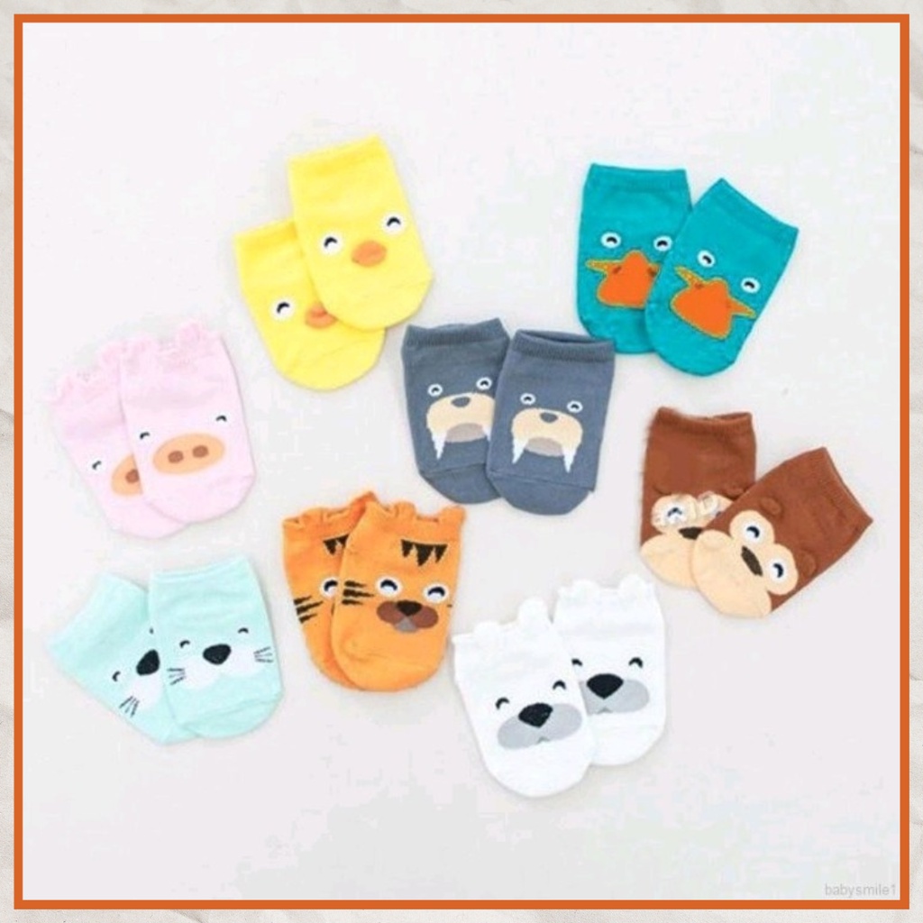 Kaos Kaki Hidden Socks Anak Korea Kepala Binatang Lucu