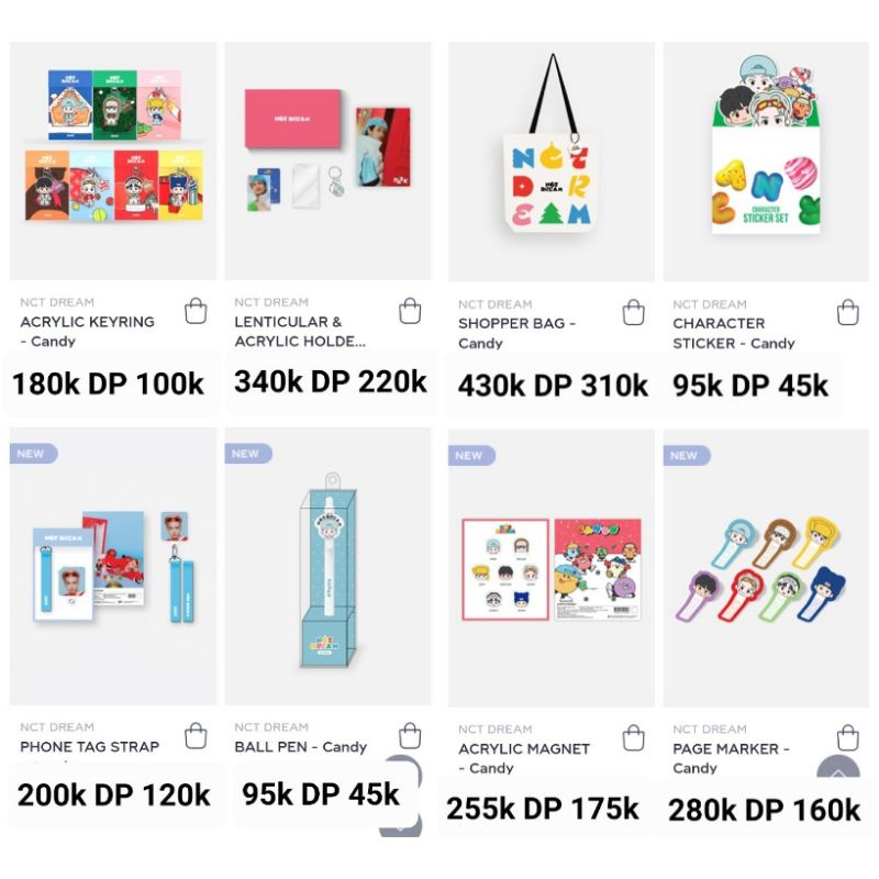 [PRE-ORDER] MD NCT Dream - Candy Acrylic Keyring Lenticular Holder Phone Tag Strap Ball Pen Shopper 